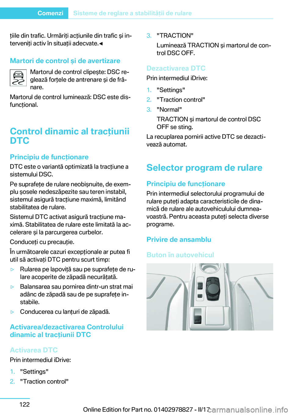 BMW I3 2017  Ghiduri De Utilizare (in Romanian)  *�i�i�l�e� �d�i�n� �t�r�a�f�i�c�.� �U�r�m�