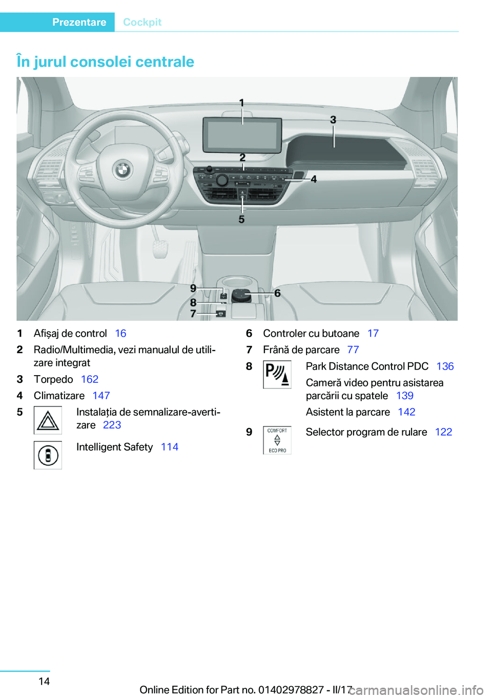 BMW I3 2017  Ghiduri De Utilizare (in Romanian) �