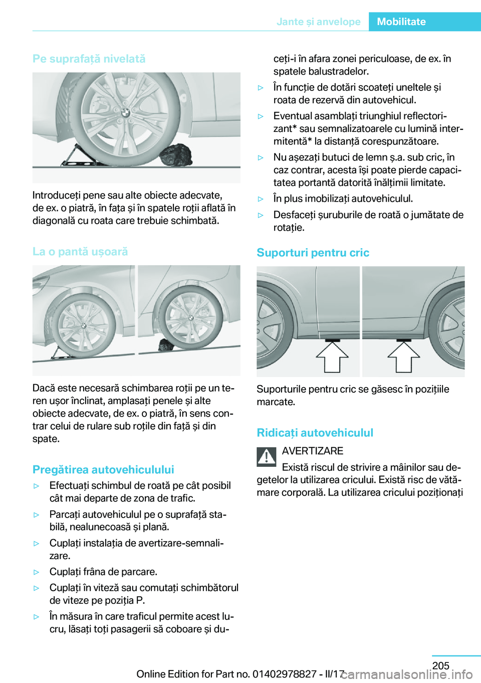 BMW I3 2017  Ghiduri De Utilizare (in Romanian) �P�e��s�u�p�r�a�f�a�