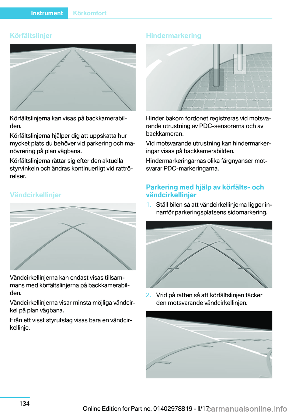 BMW I3 2017  InstruktionsbÖcker (in Swedish) �K�