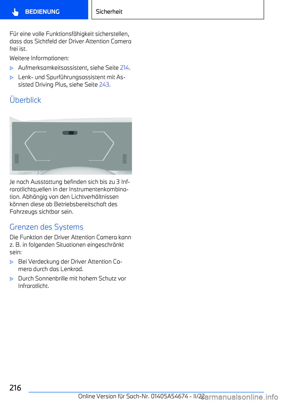 BMW I4 2022  Betriebsanleitungen (in German) F