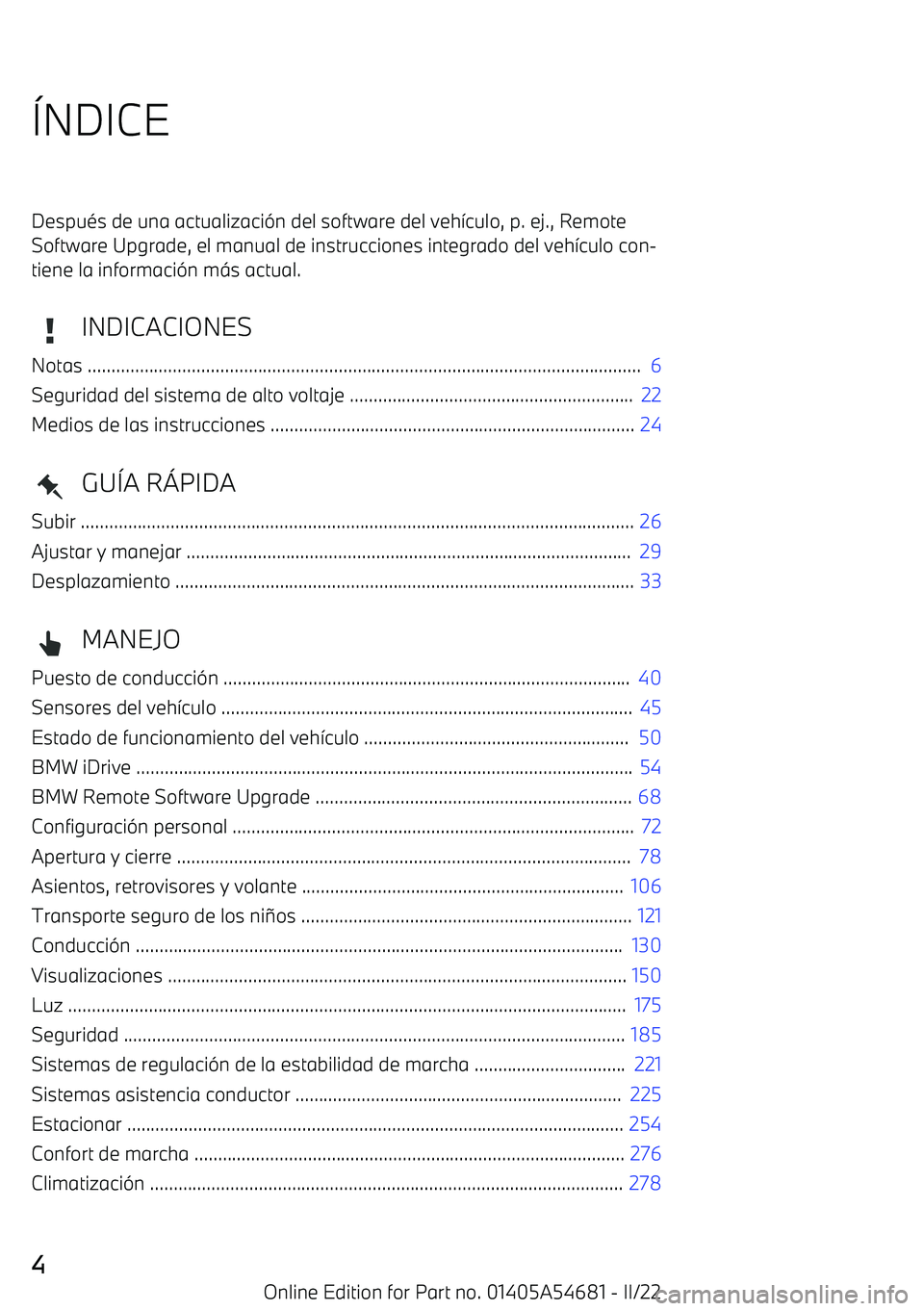 BMW I4 2022  Manuales de Empleo (in Spanish) 