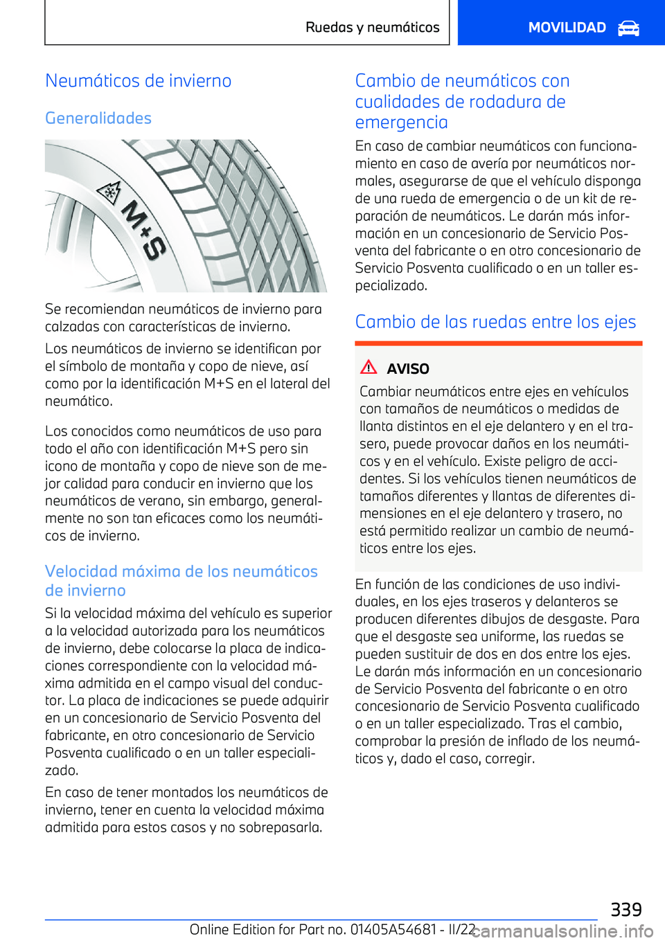 BMW I4 2022  Manuales de Empleo (in Spanish) Neum