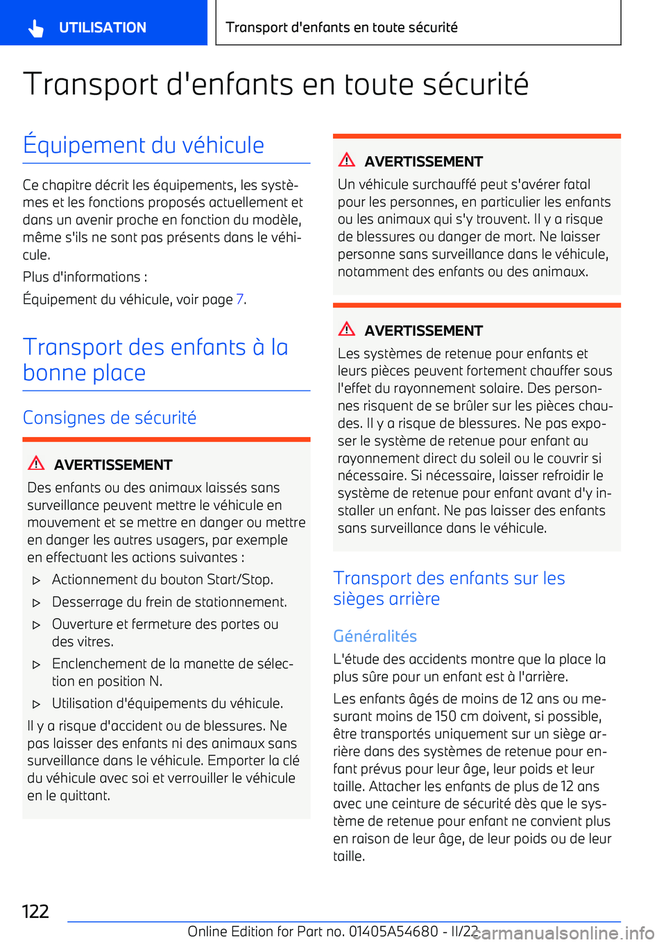 BMW I4 2022 Notices Demploi (in French) Transport d BMW I4 2022 Notices Demploi (in French) Transport d