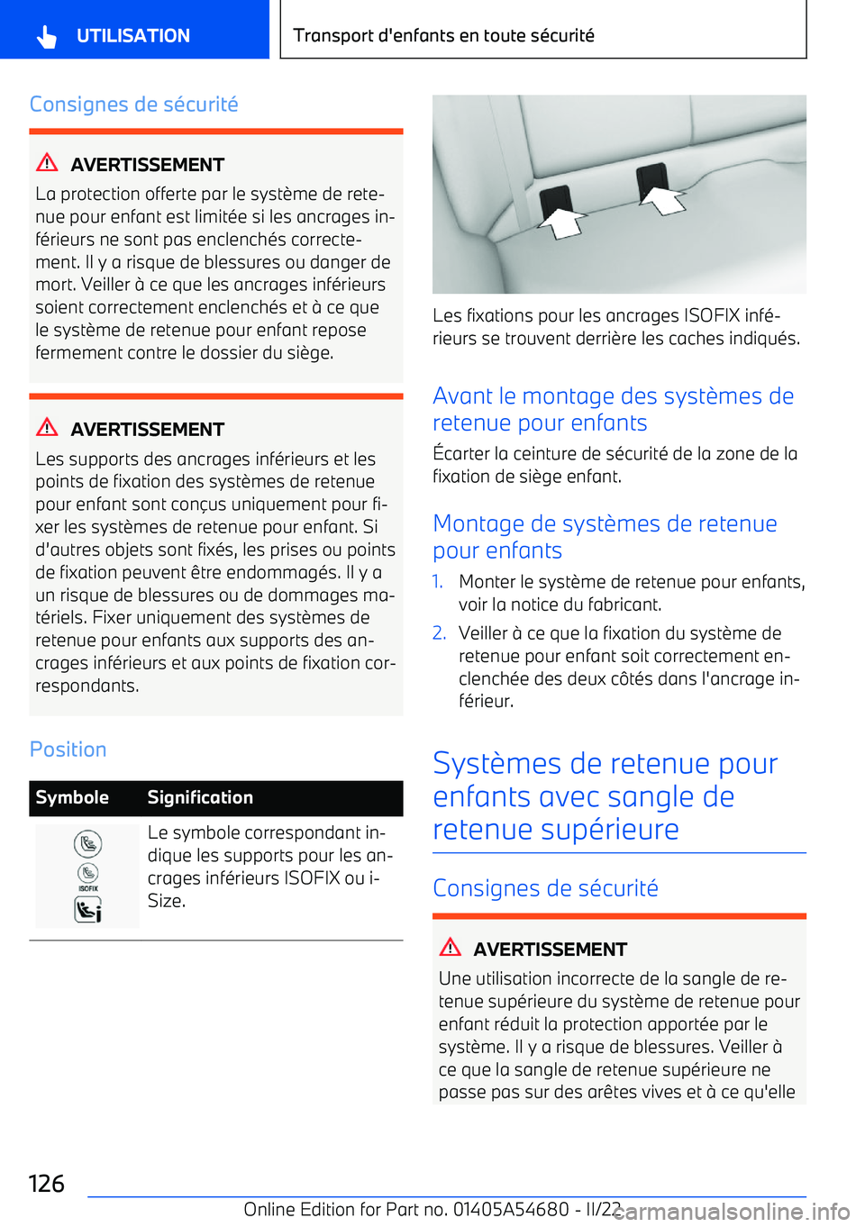 BMW I4 2022 Notices Demploi (in French) Consignes de s BMW I4 2022 Notices Demploi (in French) Consignes de s
