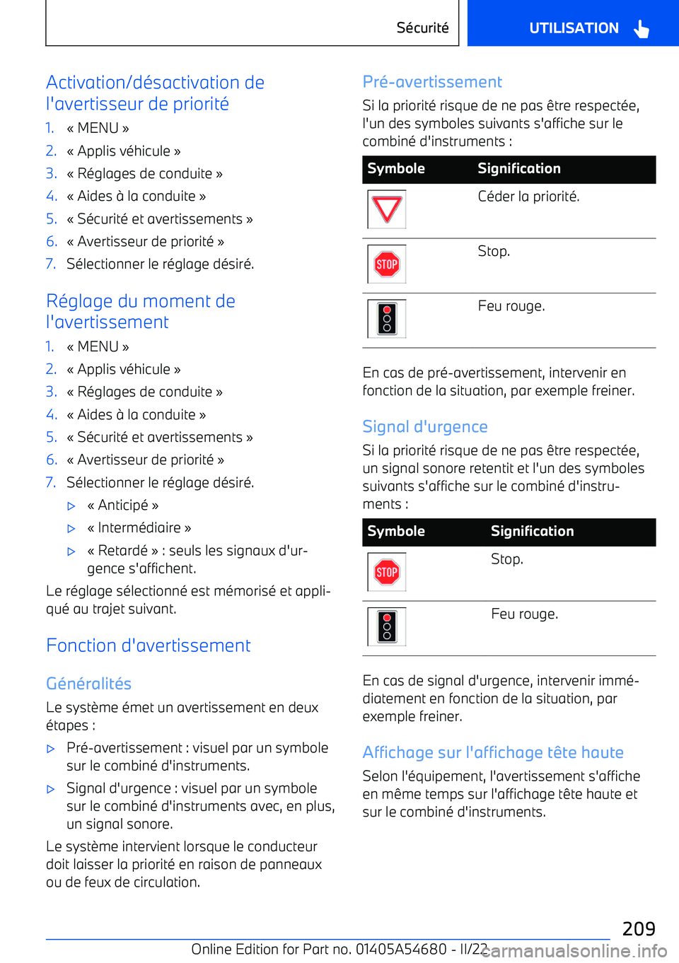 BMW I4 2022 Notices Demploi (in French) Activation/d BMW I4 2022 Notices Demploi (in French) Activation/d