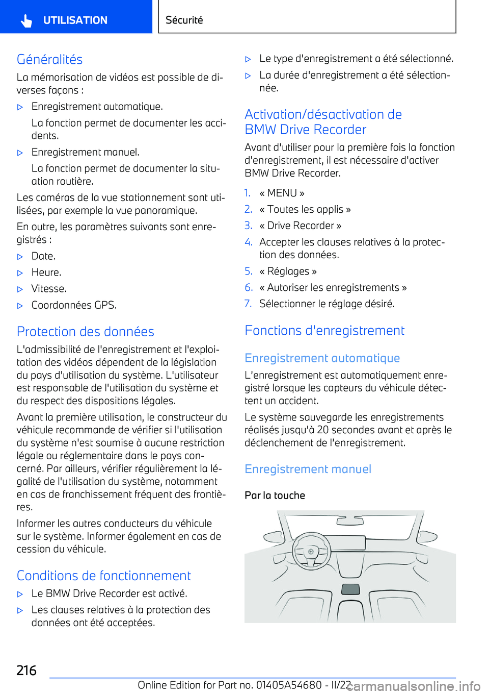 BMW I4 2022 Notices Demploi (in French) G BMW I4 2022 Notices Demploi (in French) G