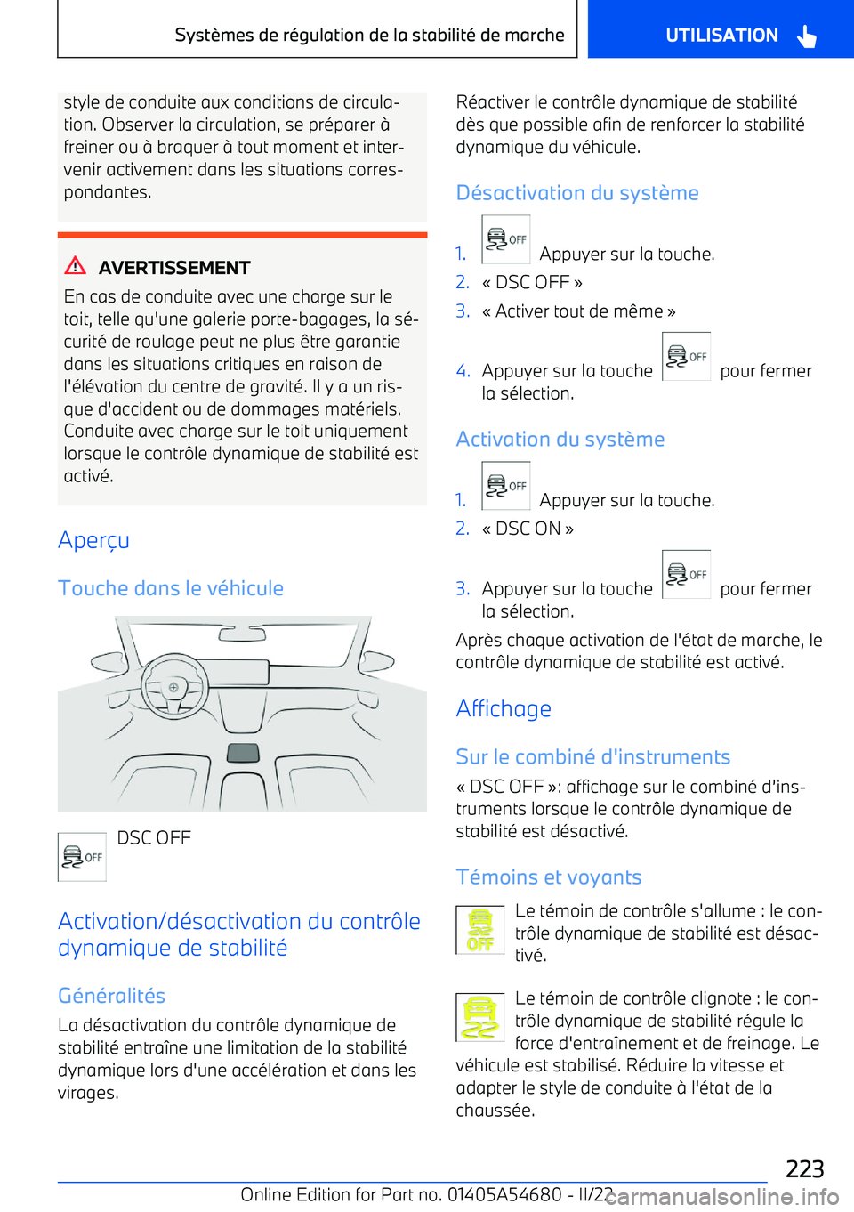 BMW I4 2022 Notices Demploi (in French) style de conduite aux conditions de circula BMW I4 2022 Notices Demploi (in French) style de conduite aux conditions de circula