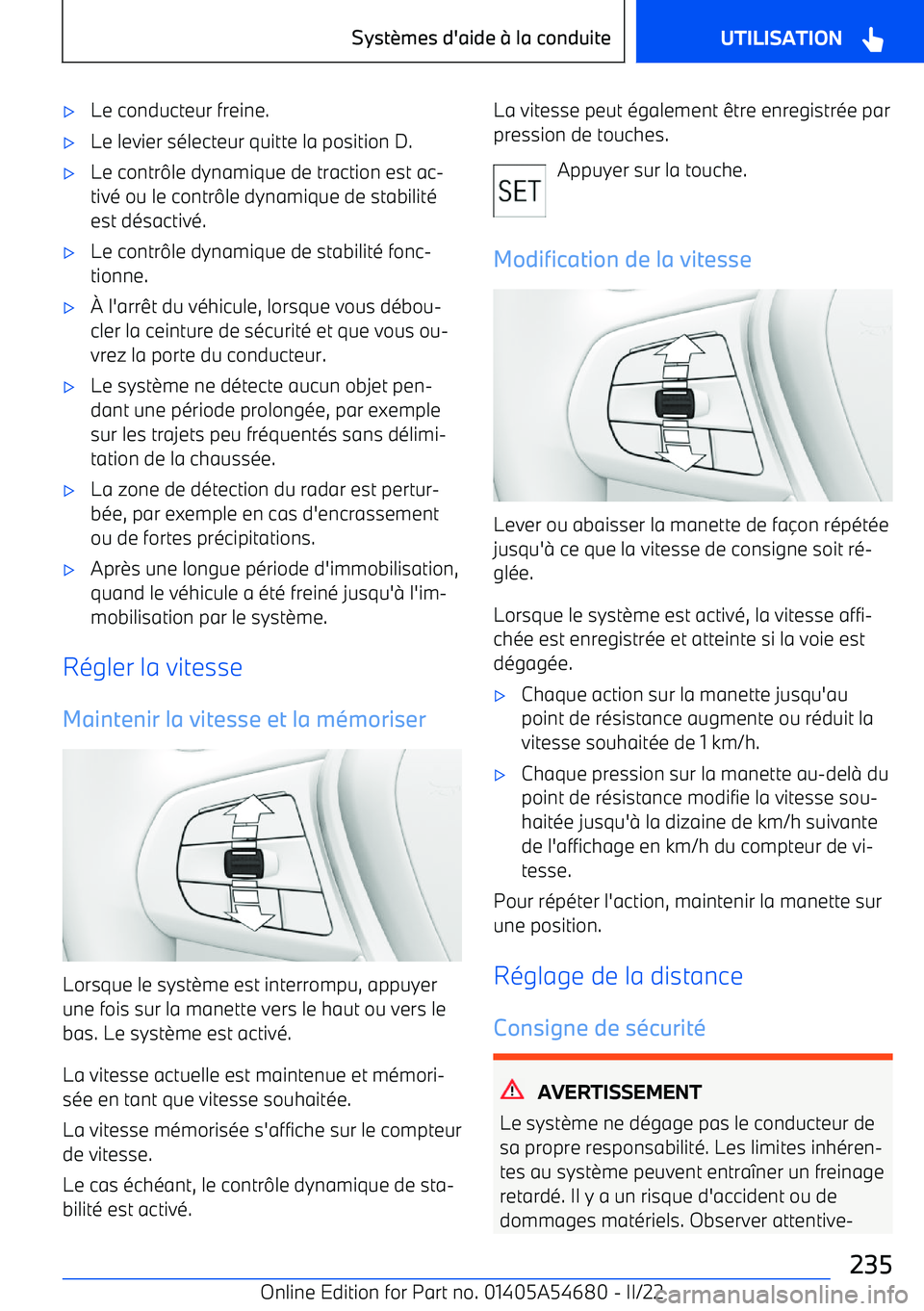 BMW I4 2022 Notices Demploi (in French) BMW I4 2022 Notices Demploi (in French)