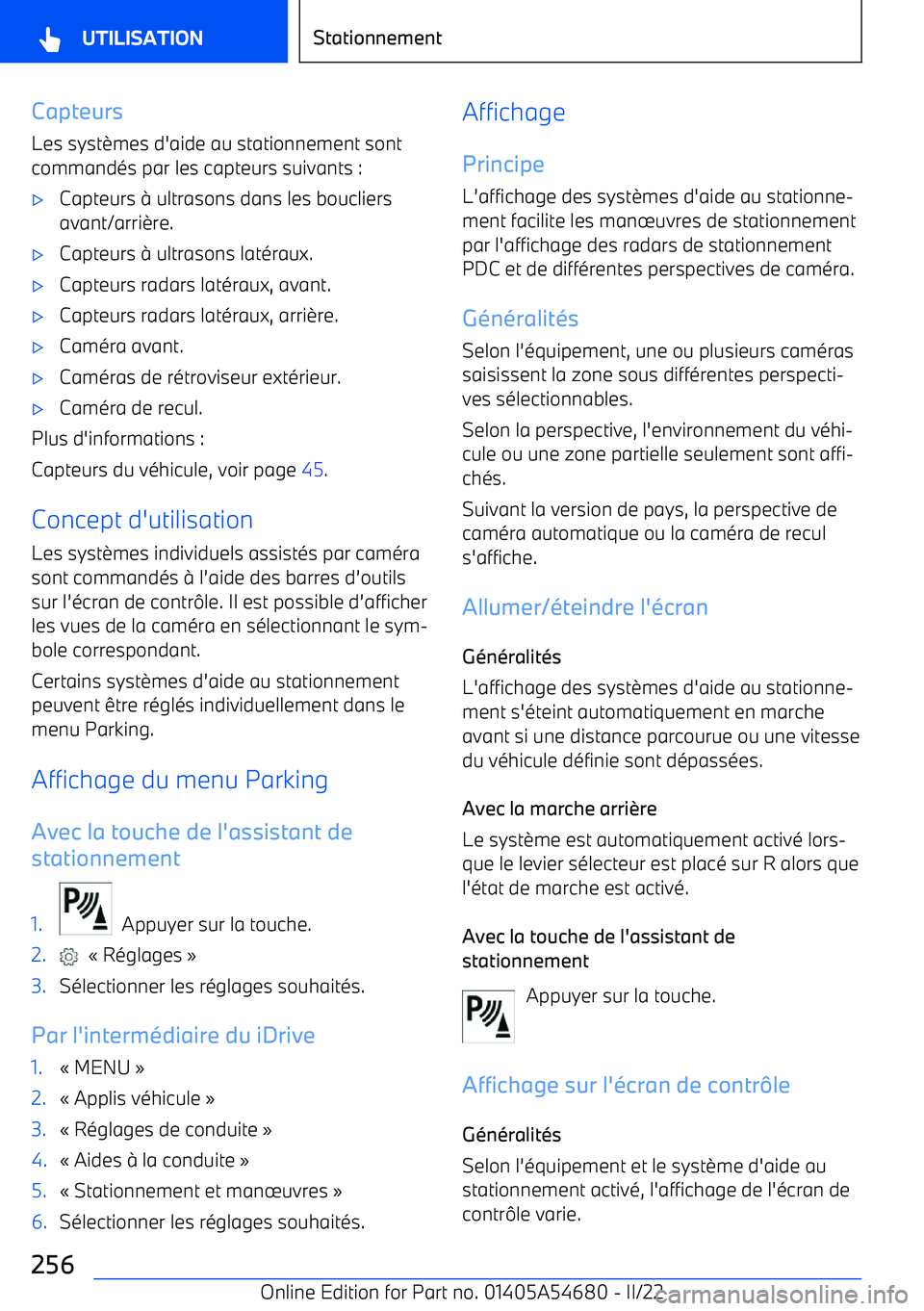 BMW I4 2022 Notices Demploi (in French) Capteurs
Les syst BMW I4 2022 Notices Demploi (in French) Capteurs
Les syst