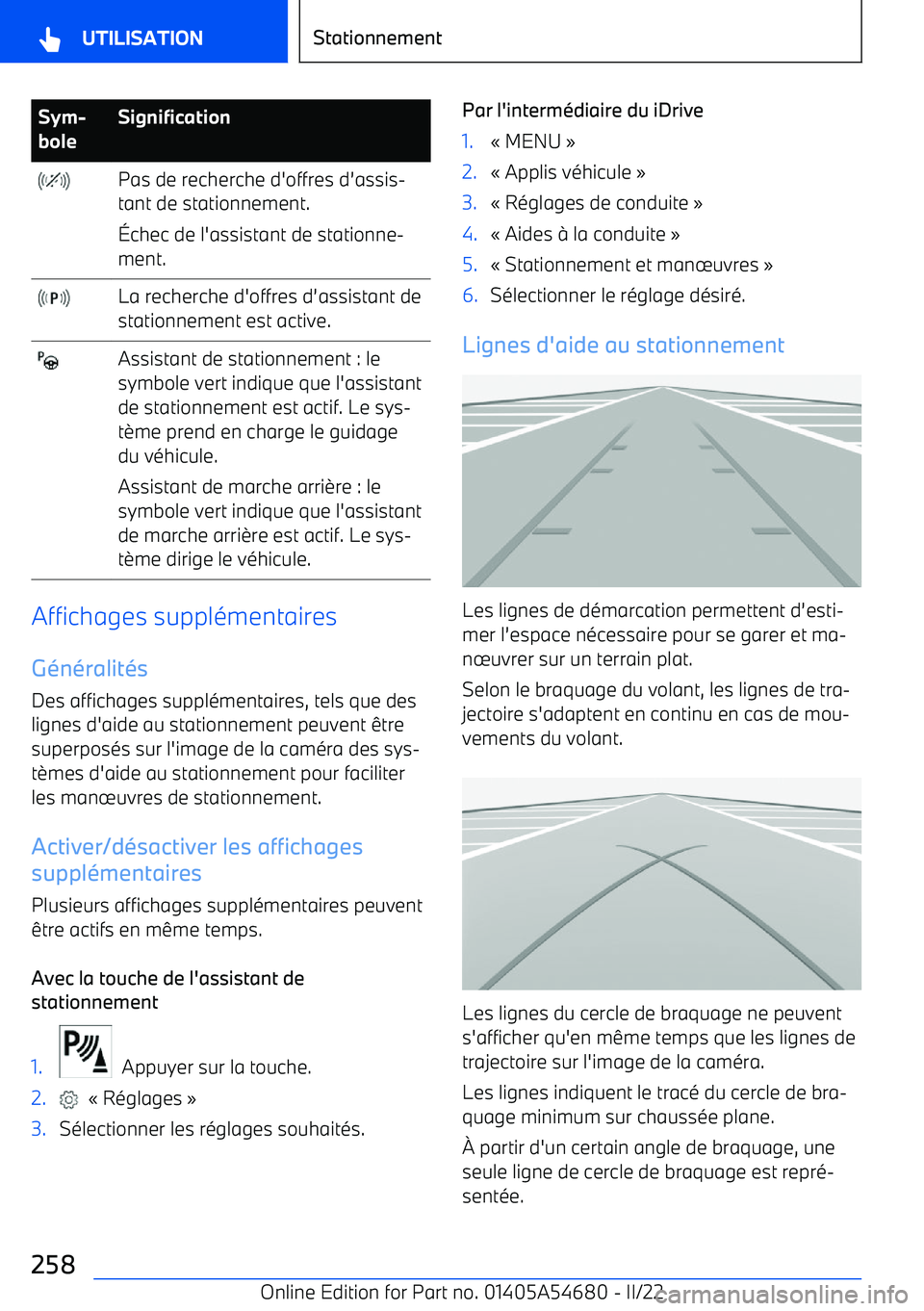 BMW I4 2022 Notices Demploi (in French) Sym BMW I4 2022 Notices Demploi (in French) Sym