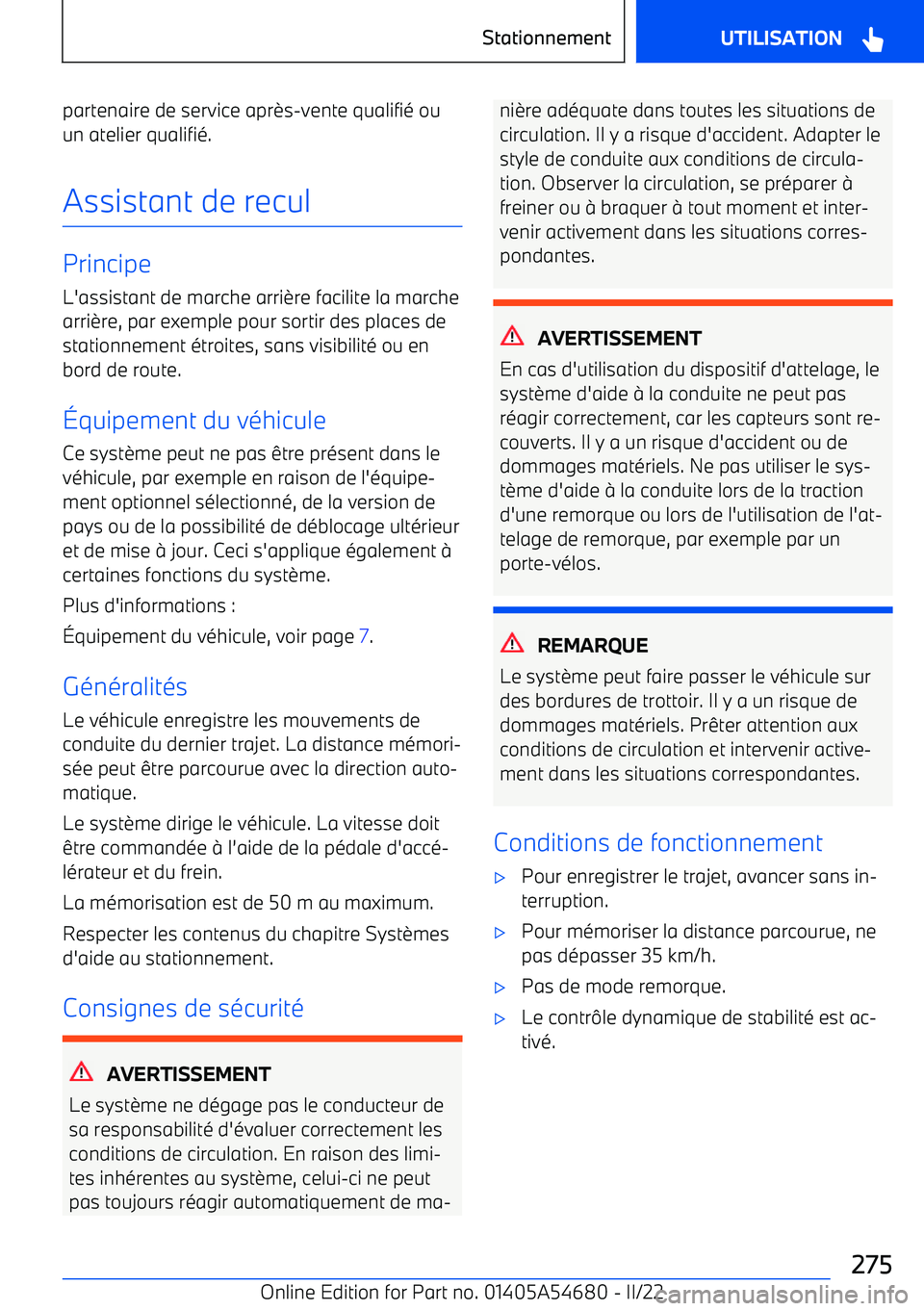 BMW I4 2022 Notices Demploi (in French) partenaire de service apr BMW I4 2022 Notices Demploi (in French) partenaire de service apr