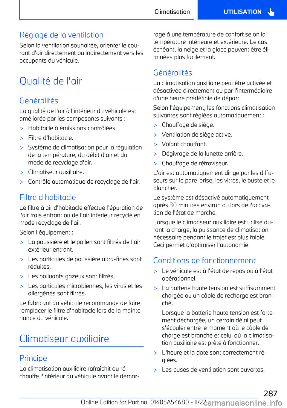 BMW I4 2022 Notices Demploi (in French) R BMW I4 2022 Notices Demploi (in French) R