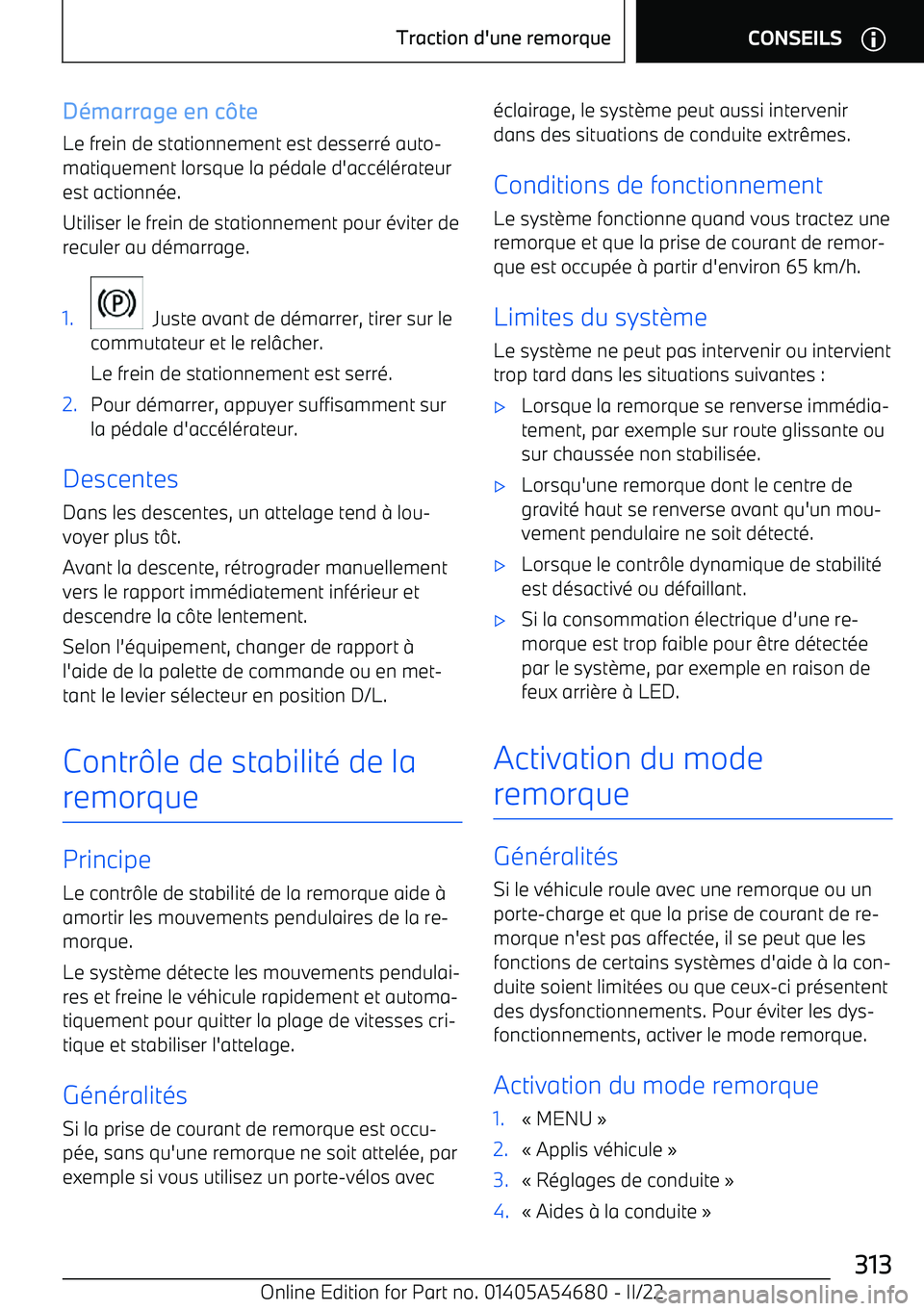 BMW I4 2022 Notices Demploi (in French) D BMW I4 2022 Notices Demploi (in French) D