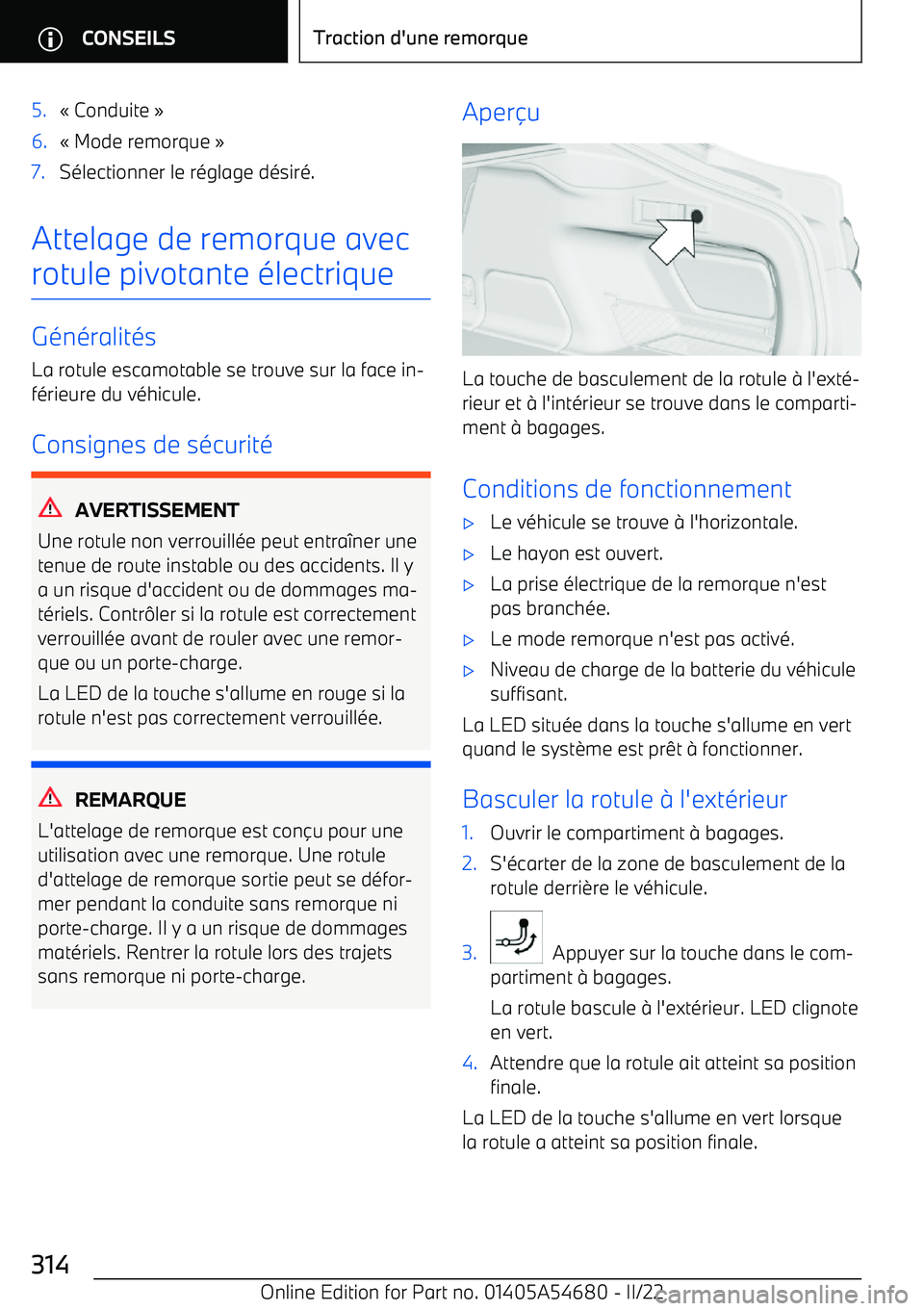 BMW I4 2022 Notices Demploi (in French) 5. BMW I4 2022 Notices Demploi (in French) 5.