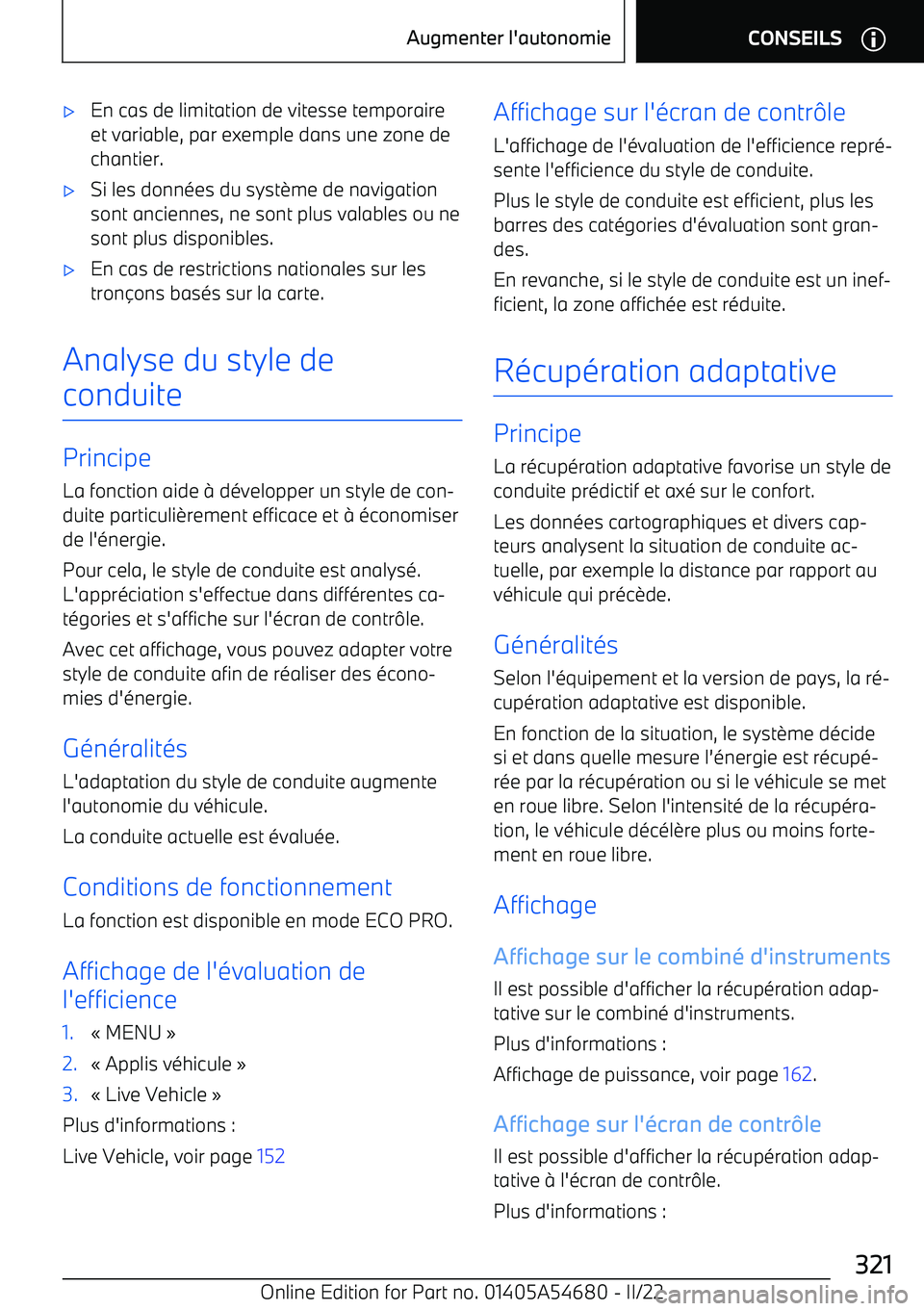 BMW I4 2022 Notices Demploi (in French) BMW I4 2022 Notices Demploi (in French)