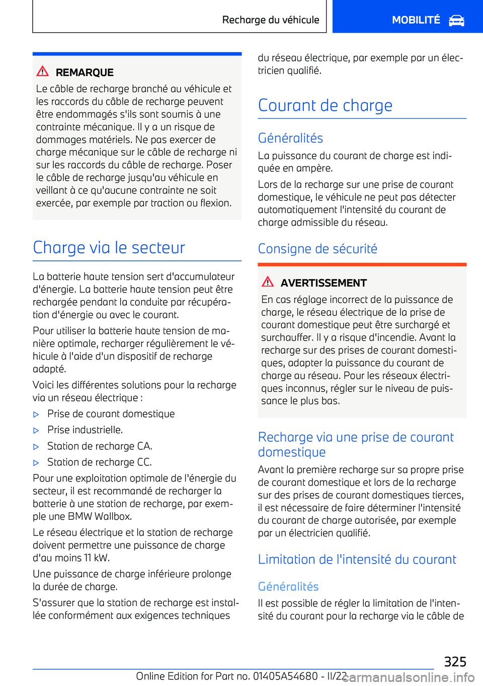 BMW I4 2022 Notices Demploi (in French) REMARQUE
Le c BMW I4 2022 Notices Demploi (in French) REMARQUE
Le c