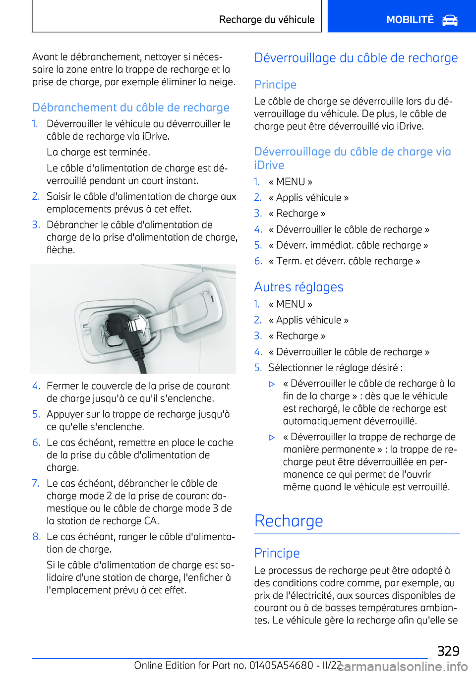 BMW I4 2022 Notices Demploi (in French) Avant le d BMW I4 2022 Notices Demploi (in French) Avant le d