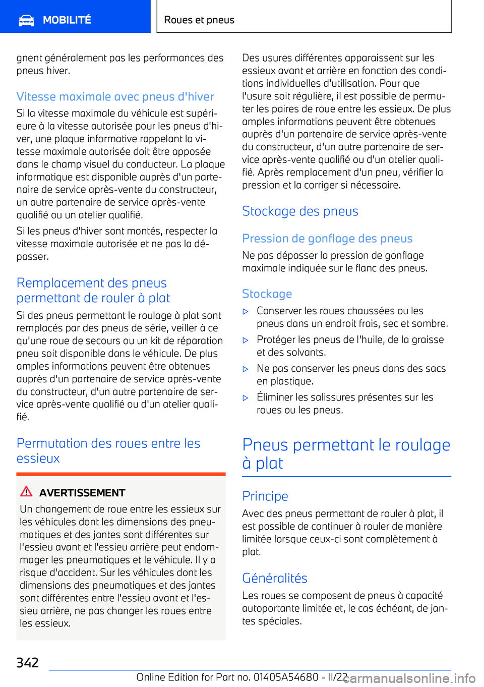 BMW I4 2022 Notices Demploi (in French) gnent g BMW I4 2022 Notices Demploi (in French) gnent g