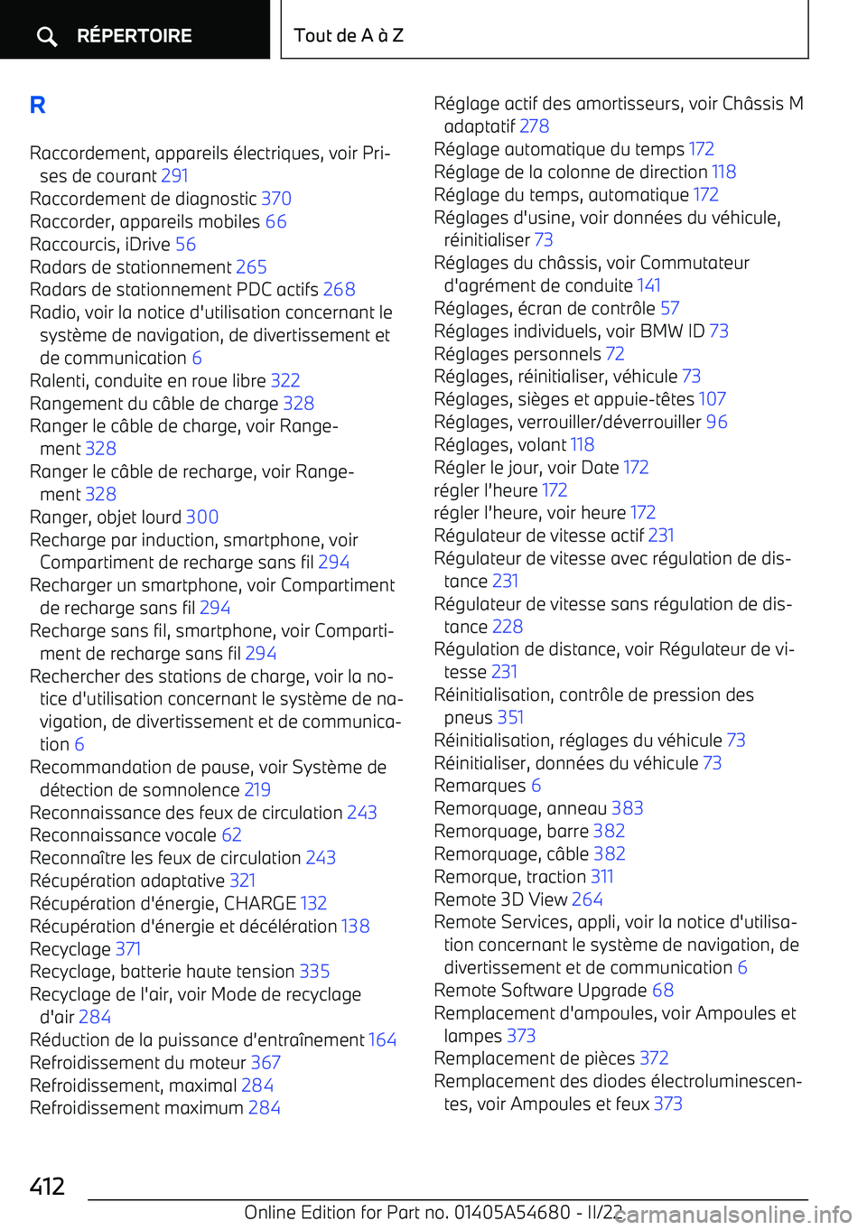 BMW I4 2022  Notices Demploi (in French) R
Raccordement, appareils 