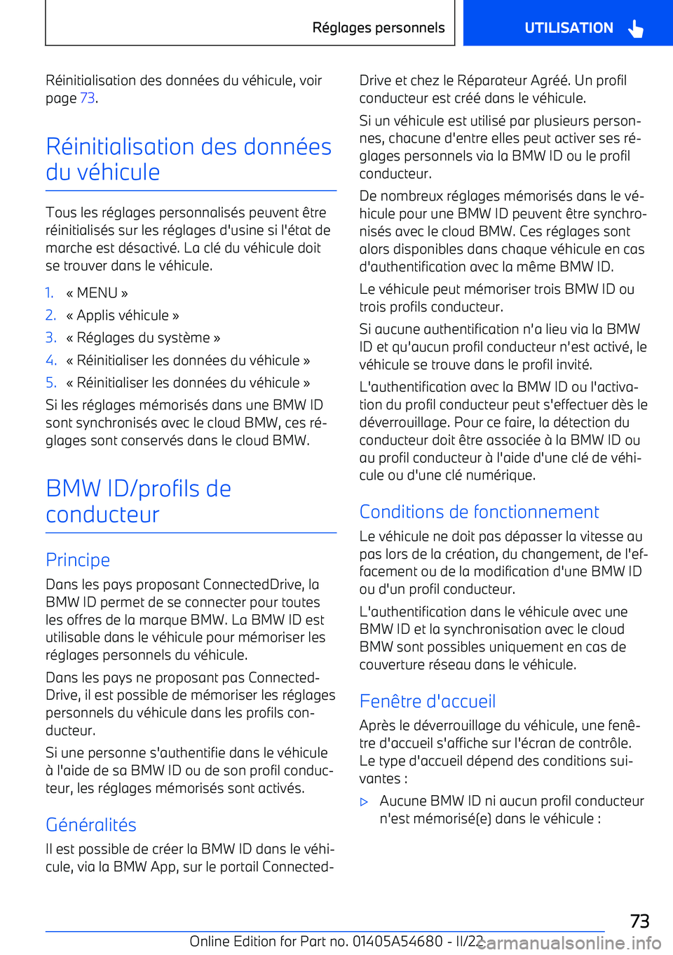 BMW I4 2022 Notices Demploi (in French) R BMW I4 2022 Notices Demploi (in French) R