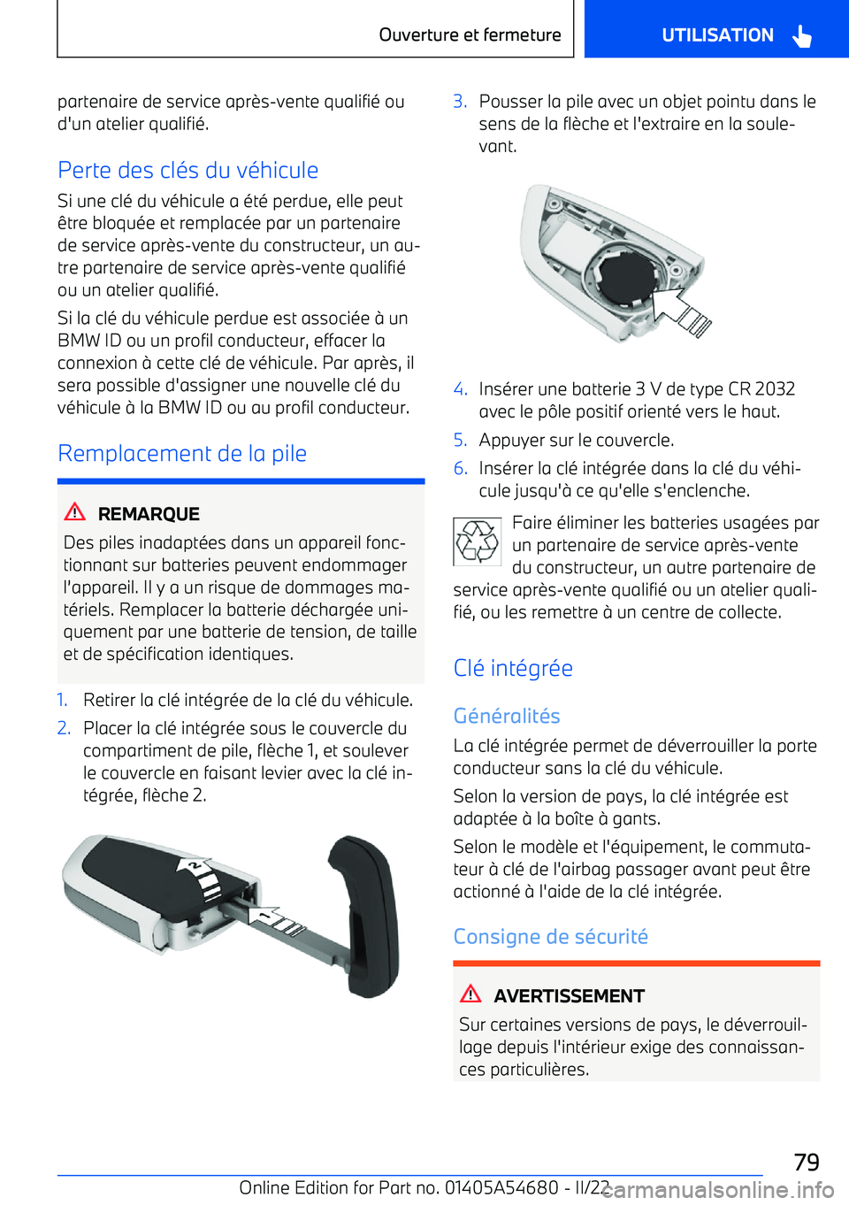 BMW I4 2022 Notices Demploi (in French) partenaire de service apr BMW I4 2022 Notices Demploi (in French) partenaire de service apr