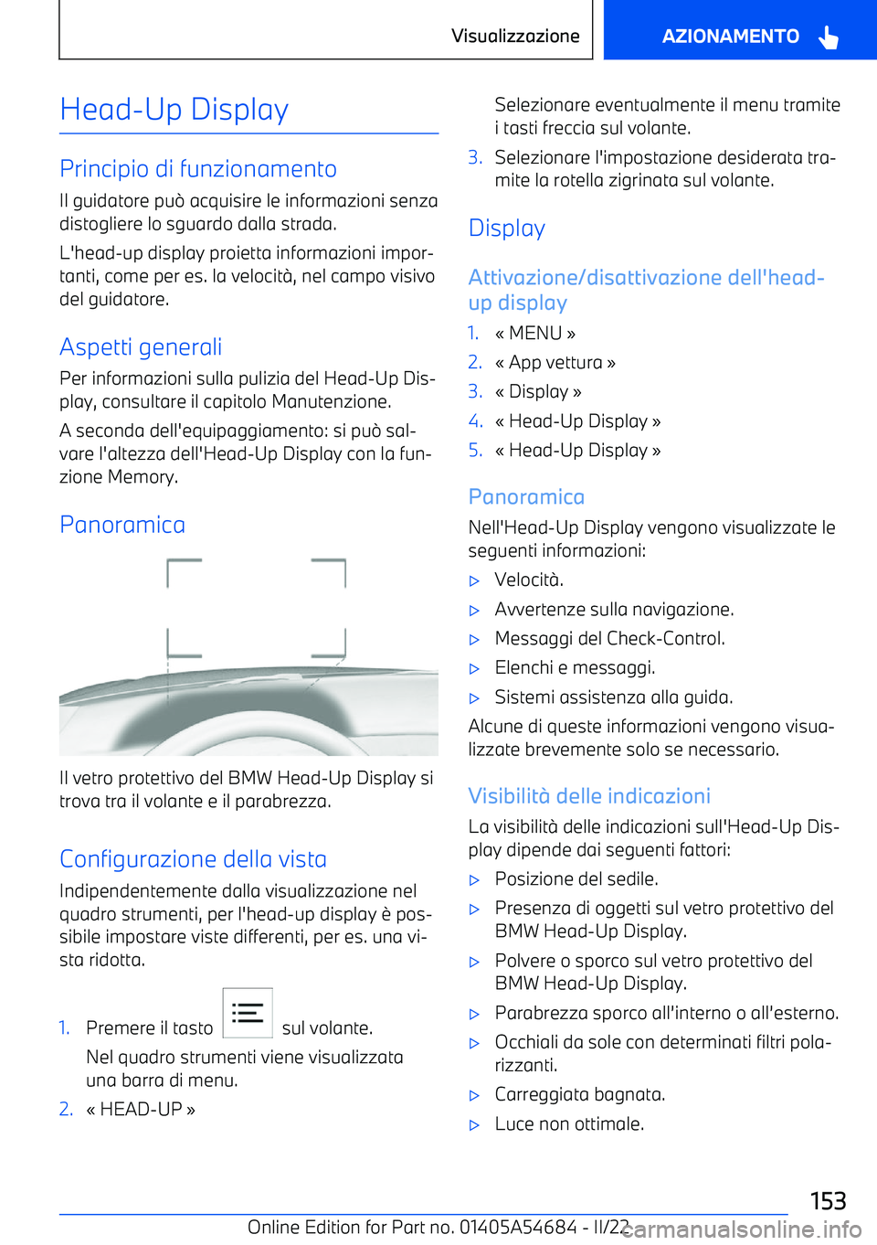 BMW I4 2022  Libretti Di Uso E manutenzione (in Italian) Head