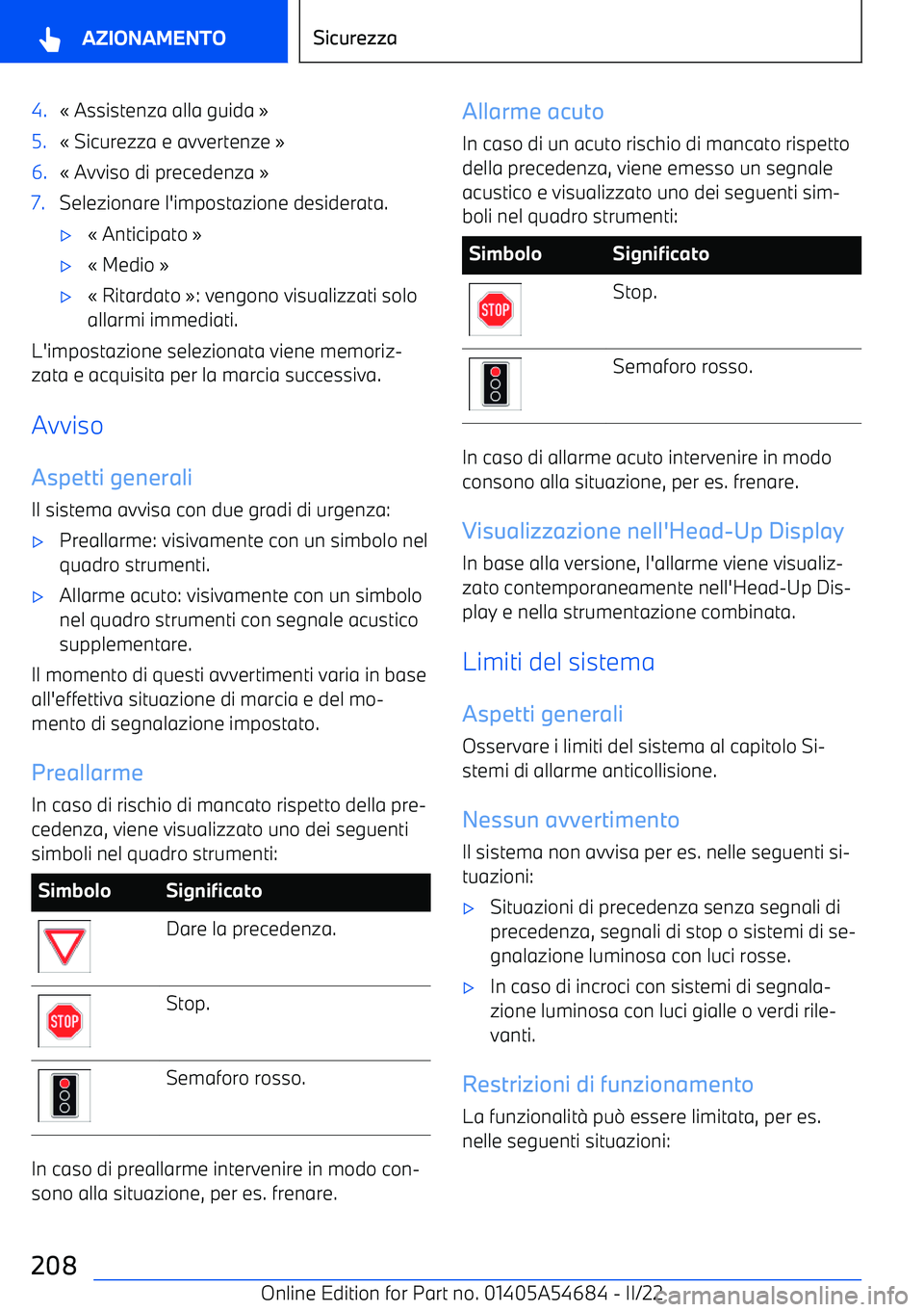 BMW I4 2022  Libretti Di Uso E manutenzione (in Italian) 4.
