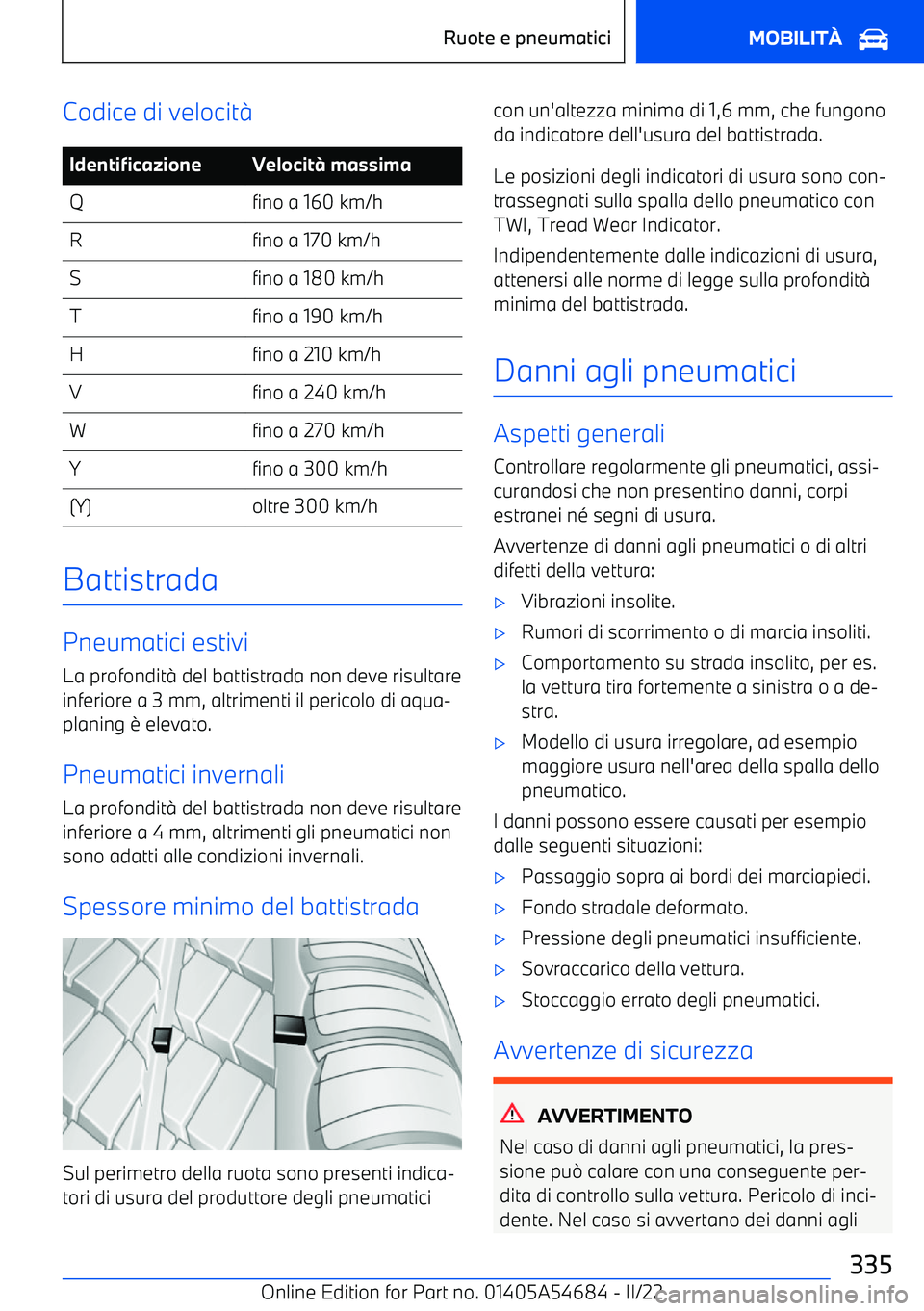 BMW I4 2022 Libretti Di Uso E manutenzione (in Italian) Codice di velocit BMW I4 2022 Libretti Di Uso E manutenzione (in Italian) Codice di velocit