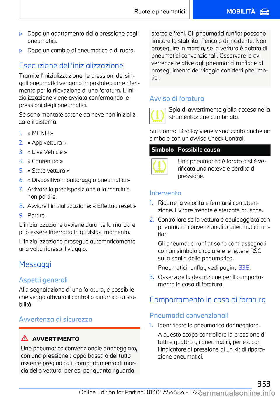 BMW I4 2022  Libretti Di Uso E manutenzione (in Italian) 