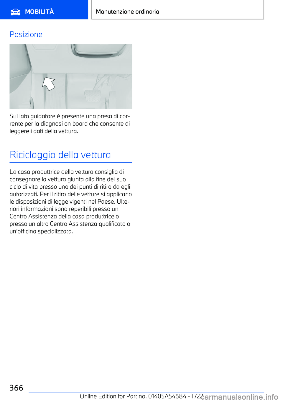 BMW I4 2022 Libretti Di Uso E manutenzione (in Italian) Posizione
Sul lato guidatore BMW I4 2022 Libretti Di Uso E manutenzione (in Italian) Posizione
Sul lato guidatore