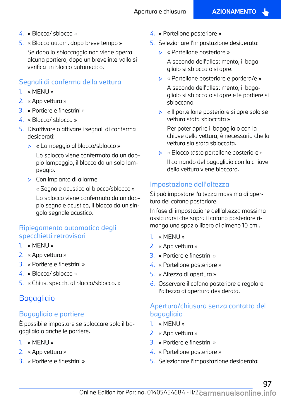 BMW I4 2022 Libretti Di Uso E manutenzione (in Italian) 4. BMW I4 2022 Libretti Di Uso E manutenzione (in Italian) 4.