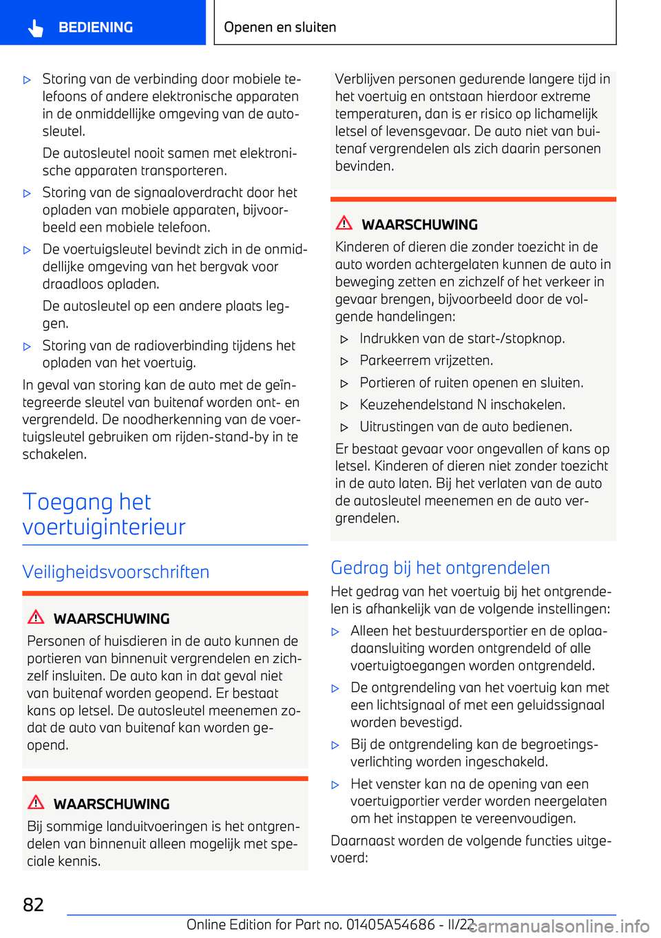 BMW I4 2022  Instructieboekjes (in Dutch) 