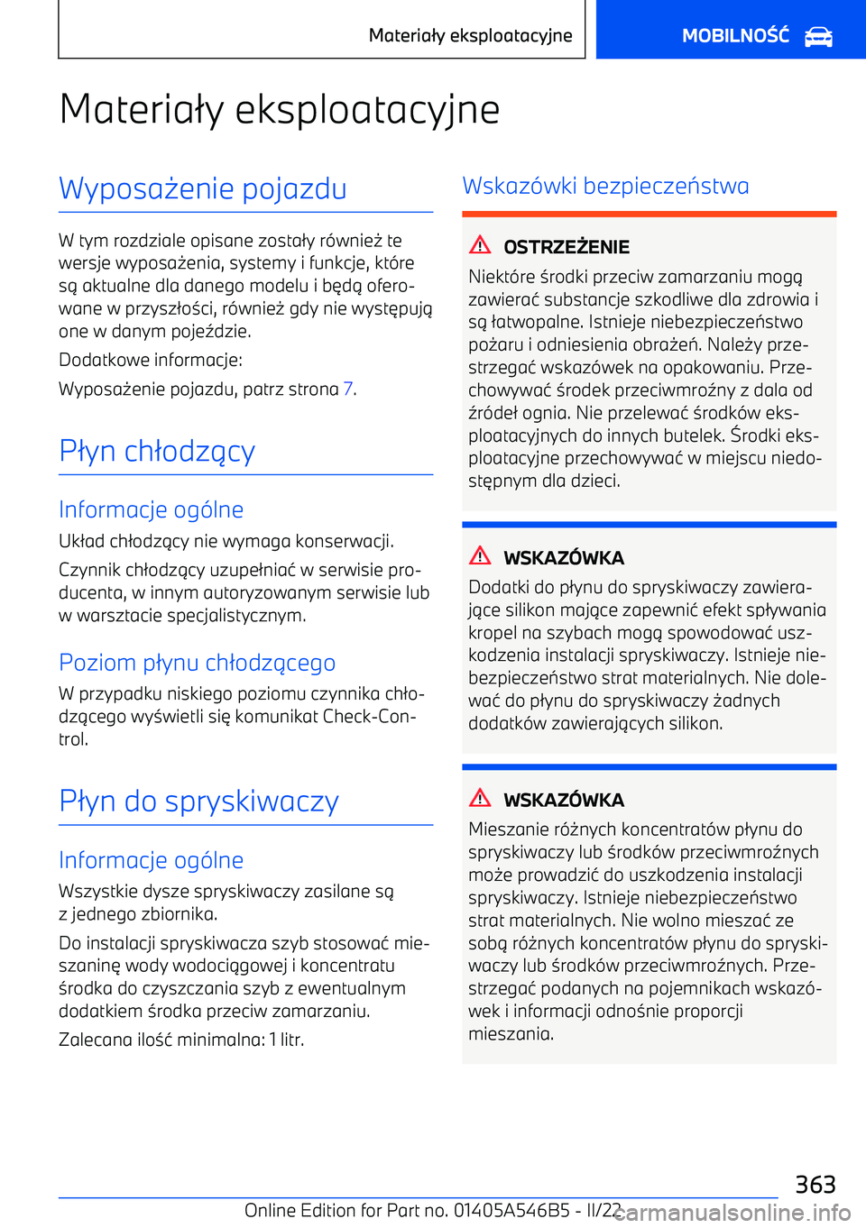 BMW I4 2022  Instrukcja obsługi (in Polish) Materia