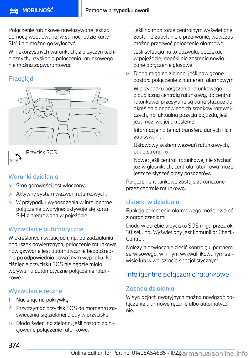 BMW I4 2022  Instrukcja obsługi (in Polish) Po