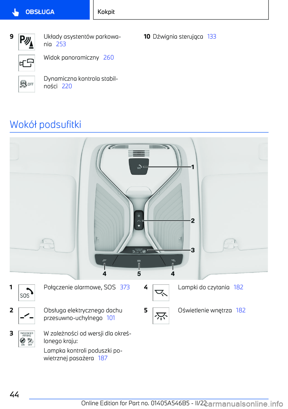 BMW I4 2022  Instrukcja obsługi (in Polish) 9Uk