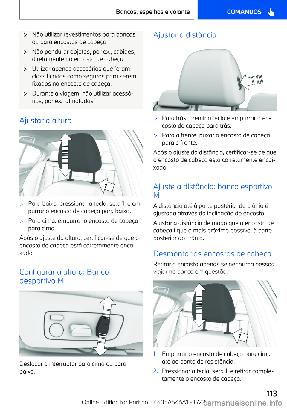 BMW I4 2022  Manual do condutor (in Portuguese) 