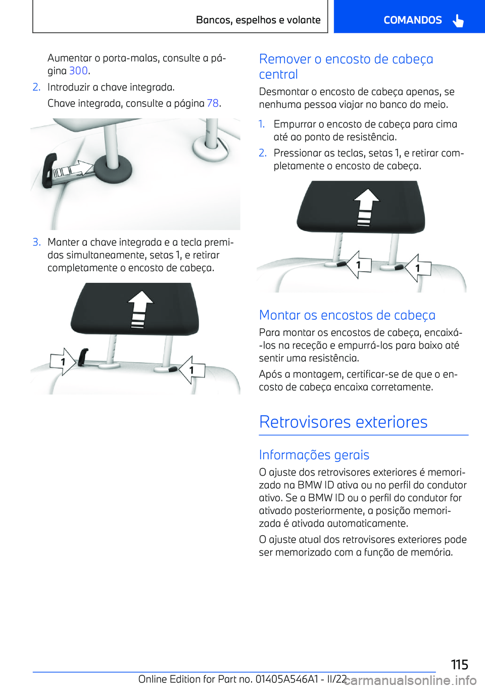 BMW I4 2022  Manual do condutor (in Portuguese) Aumentar o porta