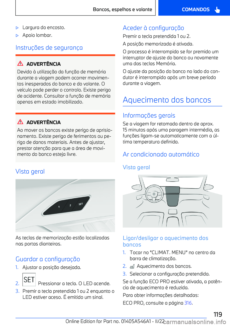 BMW I4 2022  Manual do condutor (in Portuguese) 