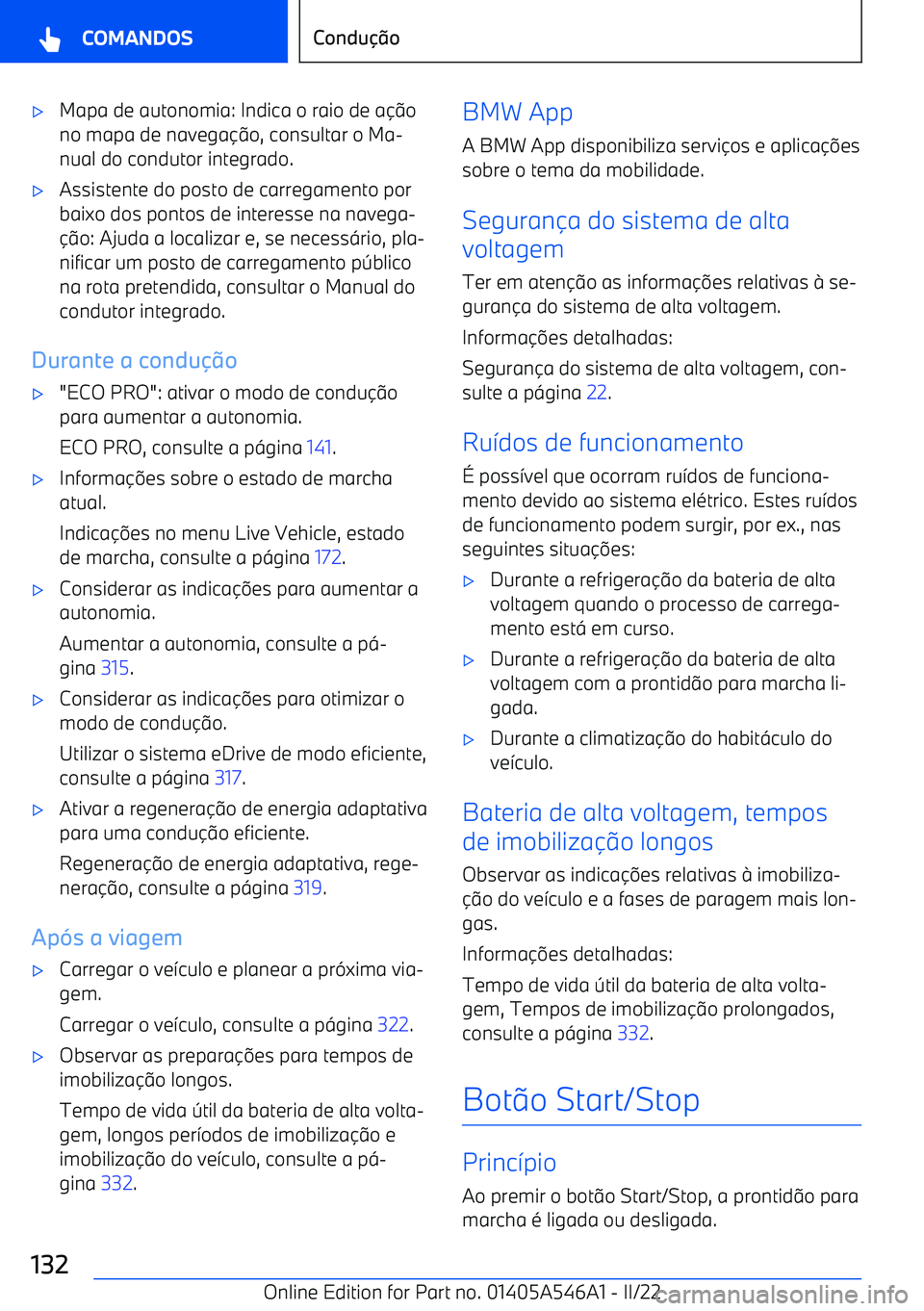 BMW I4 2022  Manual do condutor (in Portuguese) 