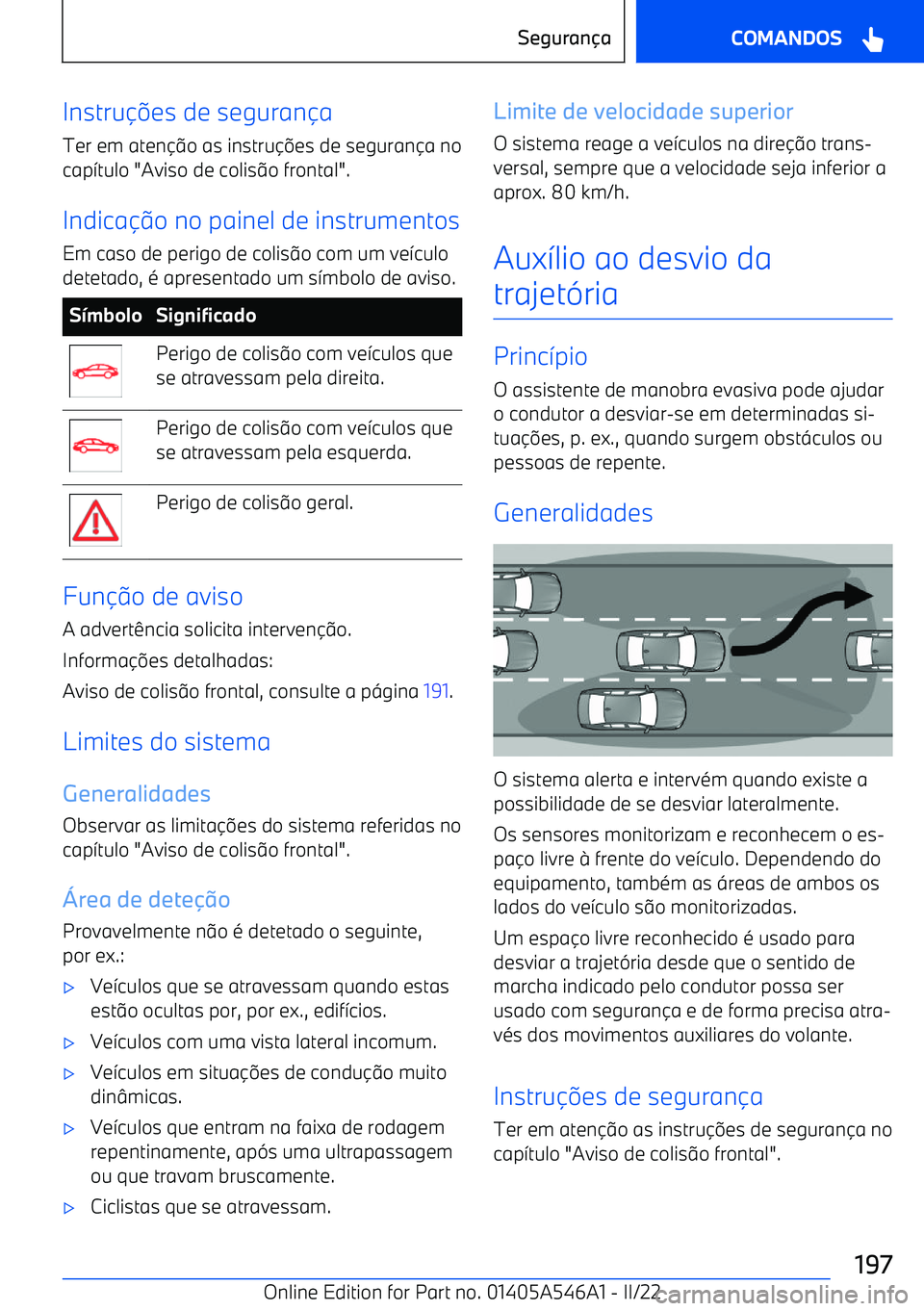 BMW I4 2022  Manual do condutor (in Portuguese) Instrues de seguran a
Ter em aten o as instru es de seguran a no
cap