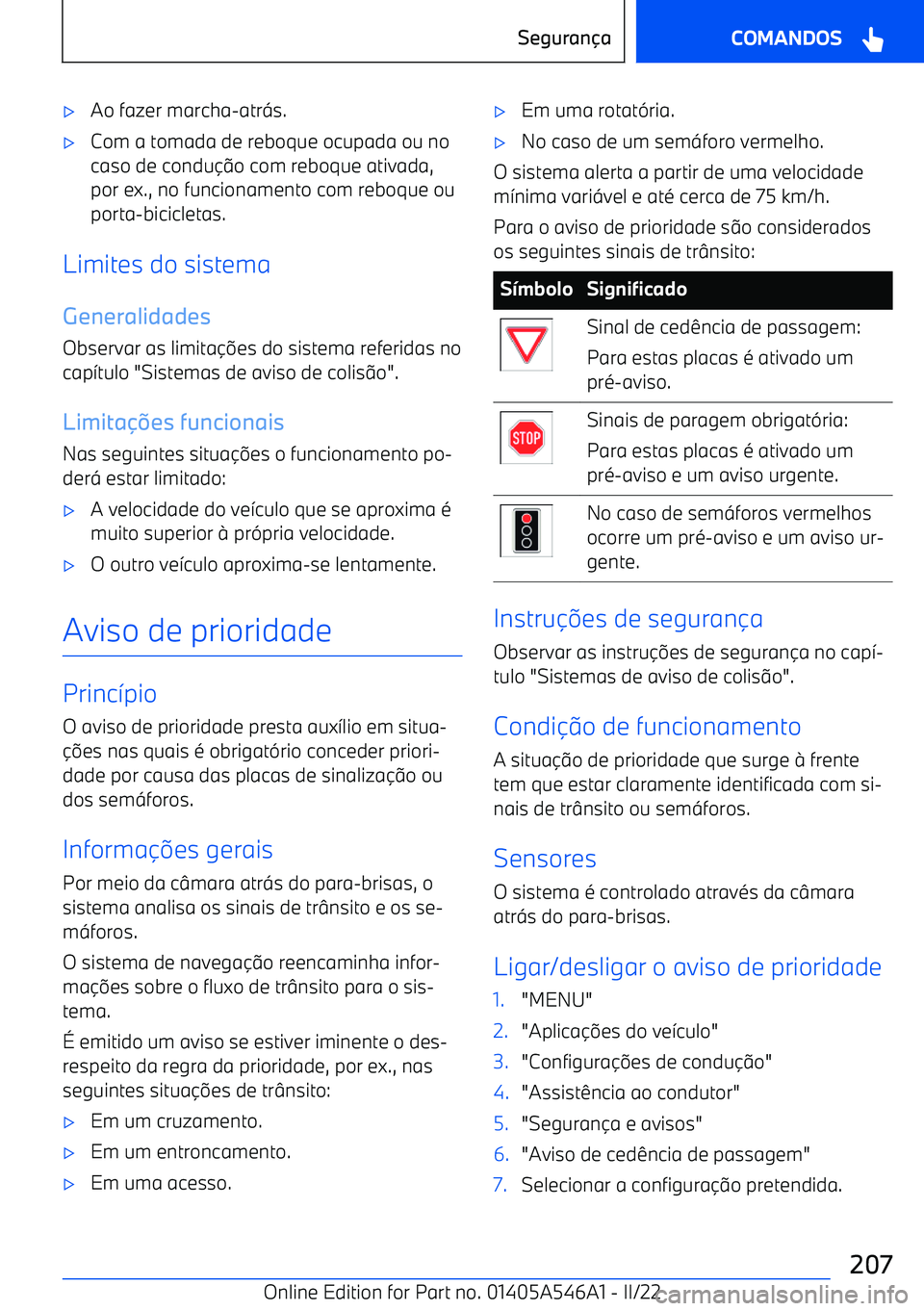 BMW I4 2022  Manual do condutor (in Portuguese) 