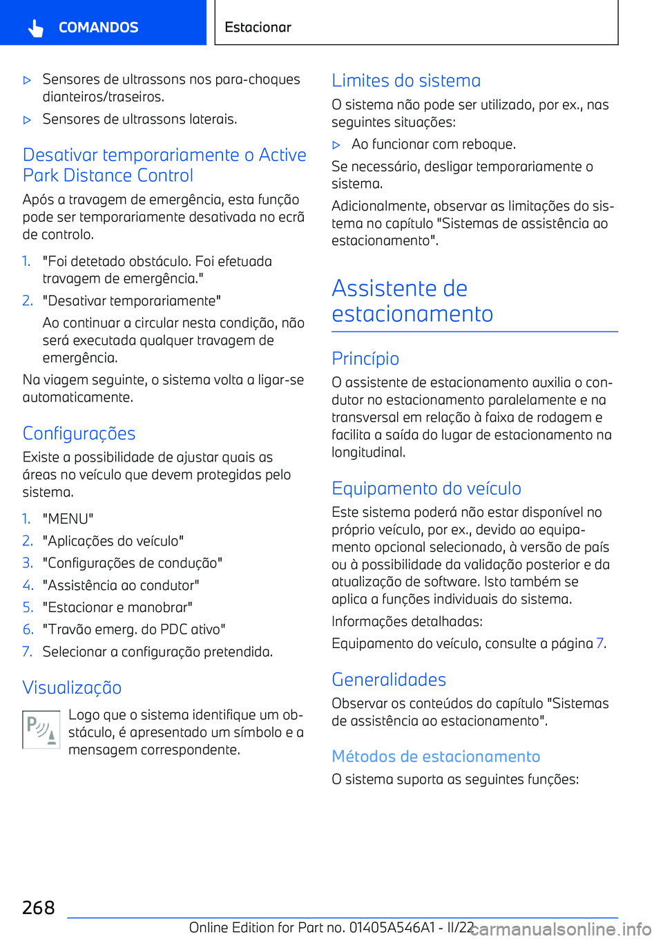 BMW I4 2022  Manual do condutor (in Portuguese) 