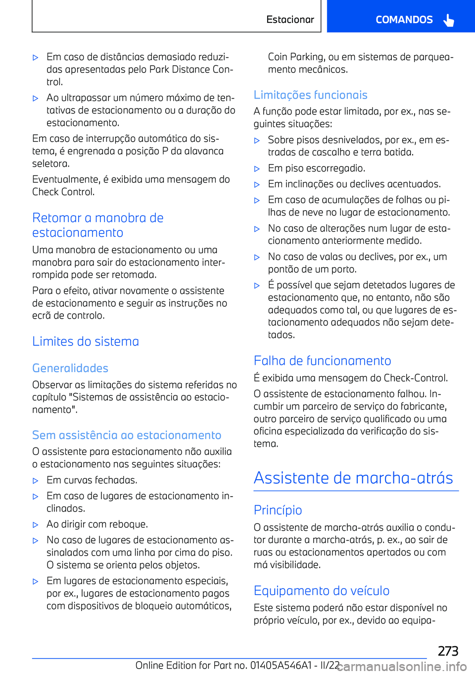 BMW I4 2022  Manual do condutor (in Portuguese) 