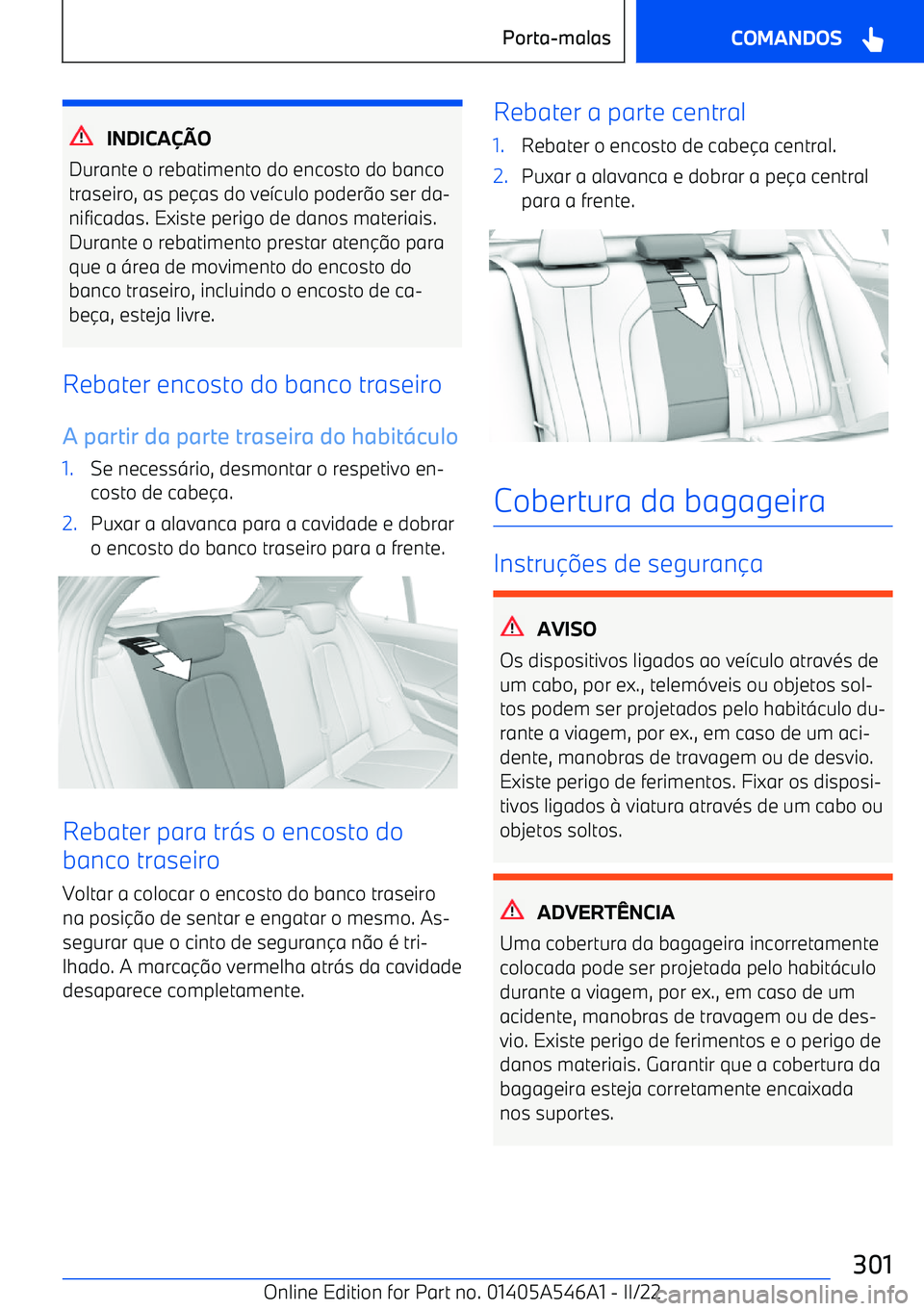 BMW I4 2022  Manual do condutor (in Portuguese) INDICA