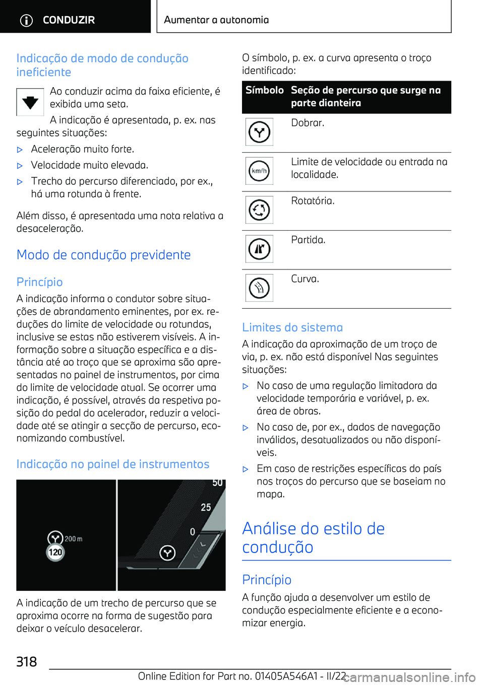 BMW I4 2022  Manual do condutor (in Portuguese) Indica