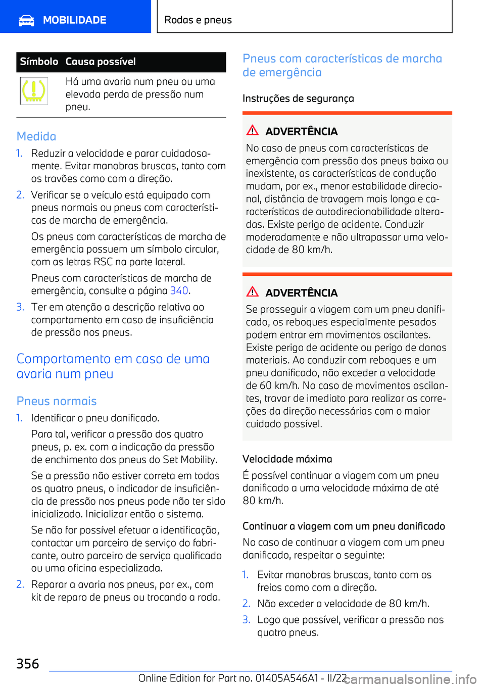 BMW I4 2022  Manual do condutor (in Portuguese) S