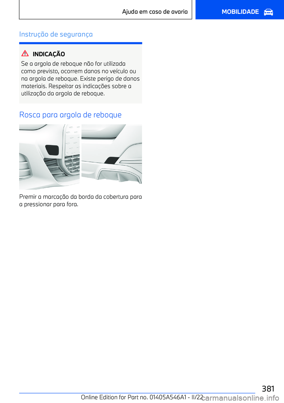 BMW I4 2022  Manual do condutor (in Portuguese) Instru