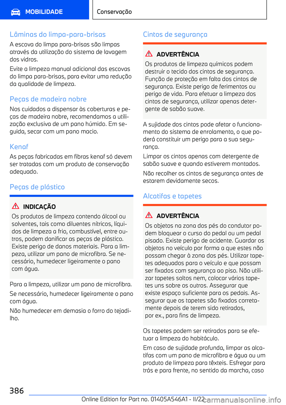 BMW I4 2022  Manual do condutor (in Portuguese) L