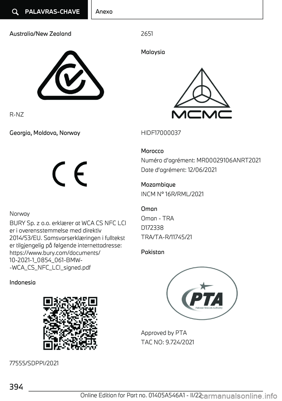 BMW I4 2022  Manual do condutor (in Portuguese) Australia/New Zealand
R